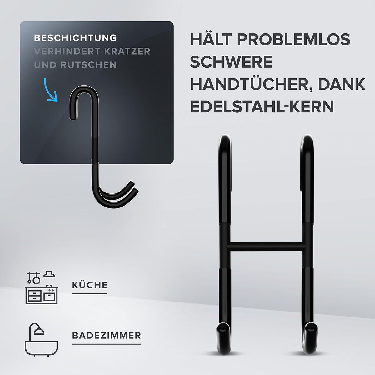 Wendehaken 2-er Set in verschiedenen Farben