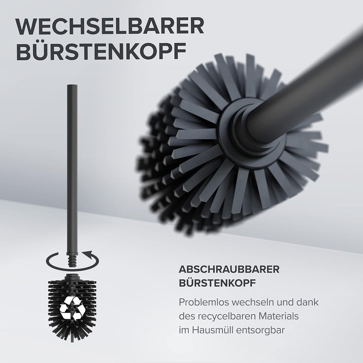 WC Bürste freistehend belüftet in versch. Farben