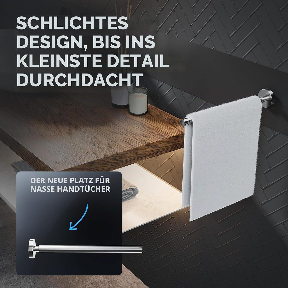Teleskop Handtuchstange in verschiedenen Farben