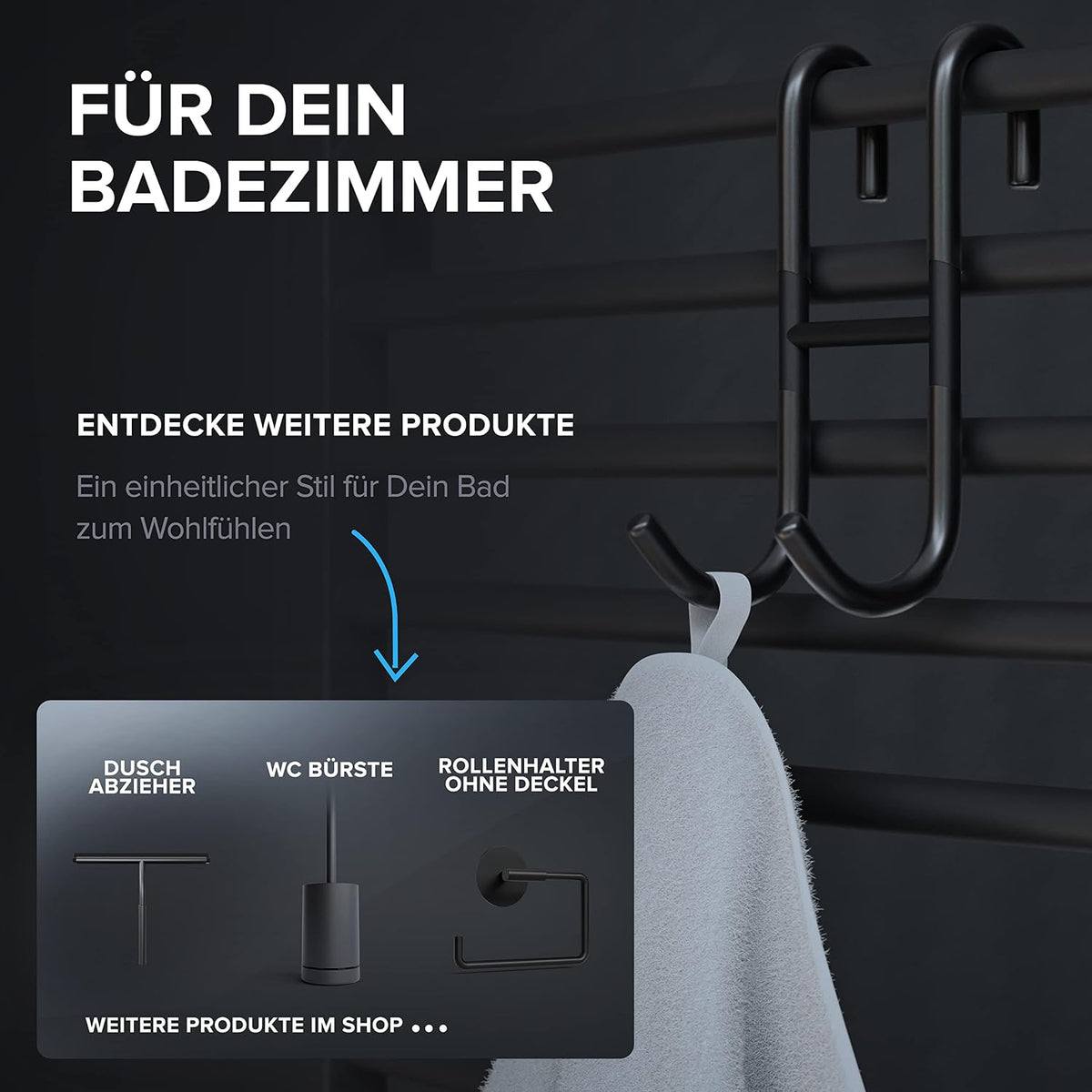 Wendehaken 2-er Set in verschiedenen Farben