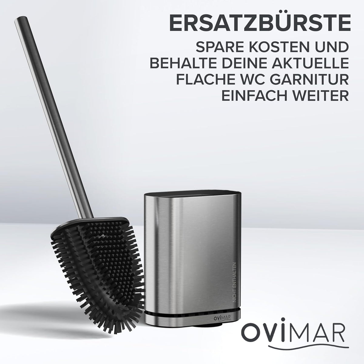 Ersatzbürsten flache WC Bürste 2er Set versch. Farben