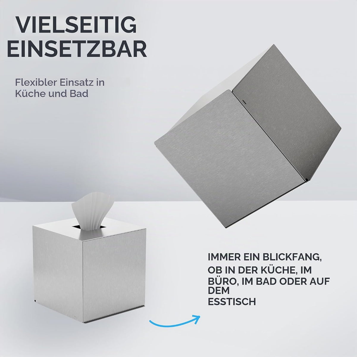ovimar Kosmetiktücherbox Würfel in verschiedenen Farben