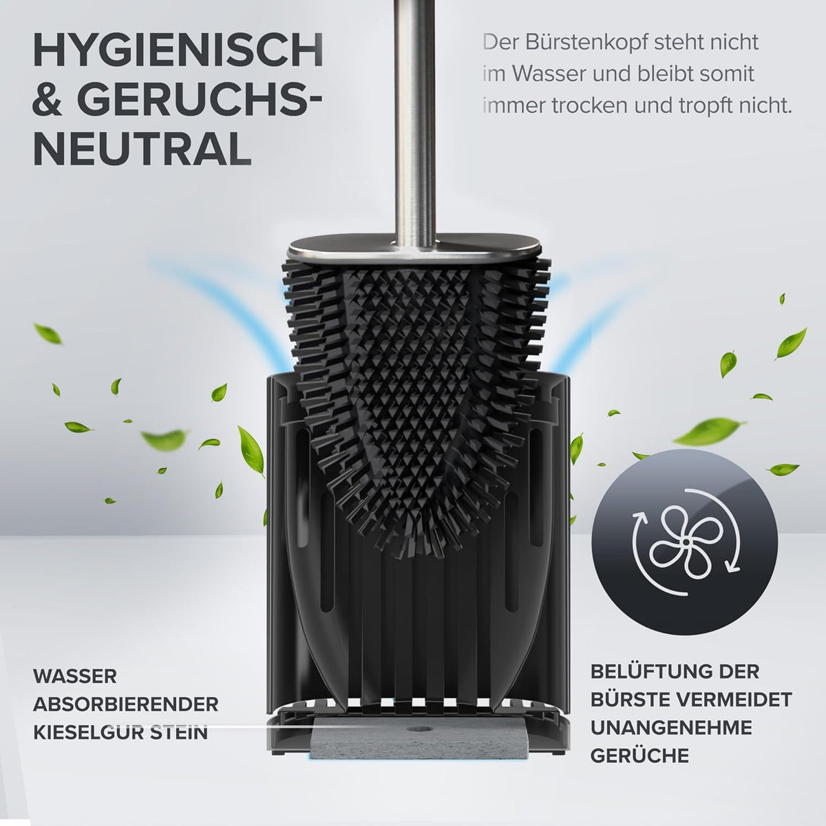 ovimar flache WC Bürste diverse Farben