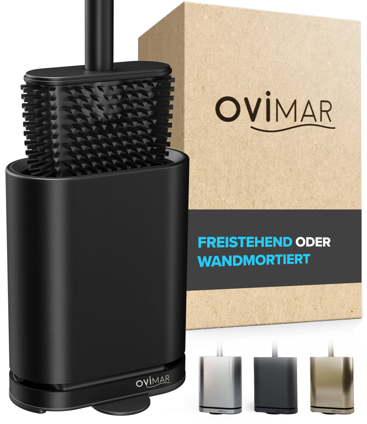 ovimar flache WC Bürste diverse Farben