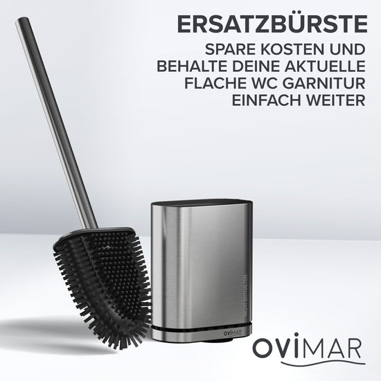 Ersatzbürsten flache WC Bürste 2er Set versch. Farben