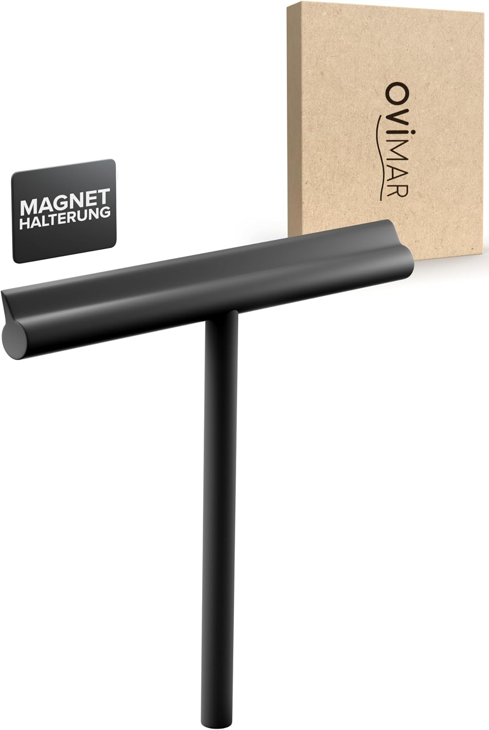 ovimar Duschabzieher Tomma – magnetisch, ohne Bohren, aus Silikon mit Stahlkern