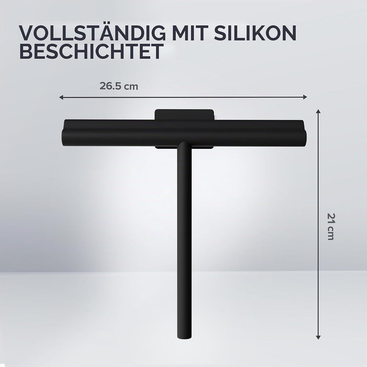 ovimar Duschabzieher Tomma – magnetisch, ohne Bohren, aus Silikon mit Stahlkern