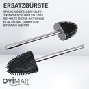 Ersatzbürsten flache WC Bürste 2er Set versch. Farben