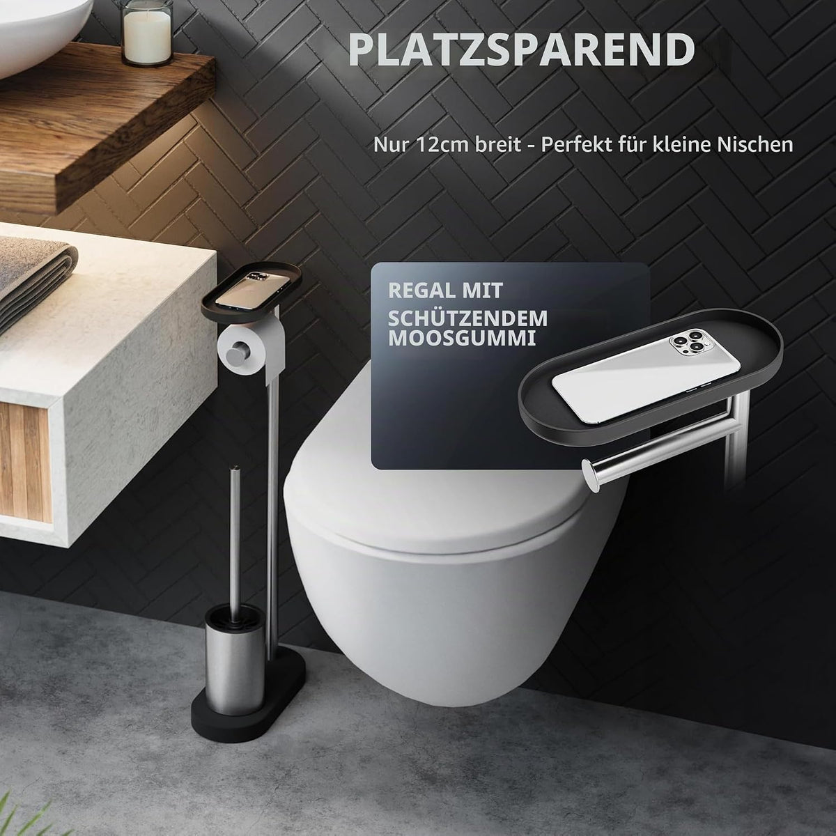 3 in 1 WC Garnitur in versch. Farben