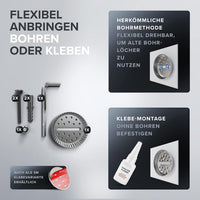 Handtuchhaken 2er Set in verschiedenen Farben