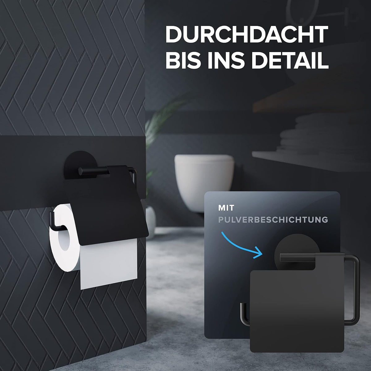 ovimar Papierrollenhalter mit Deckel in verschiedenen Farben