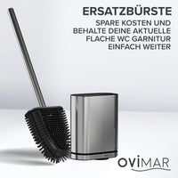 Ersatzbürsten flache WC Bürste 2er Set versch. Farben