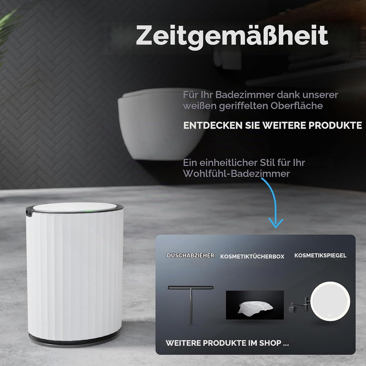 ovimar Sensor Kosmetikeimer in verschiedenen Farben und Formen