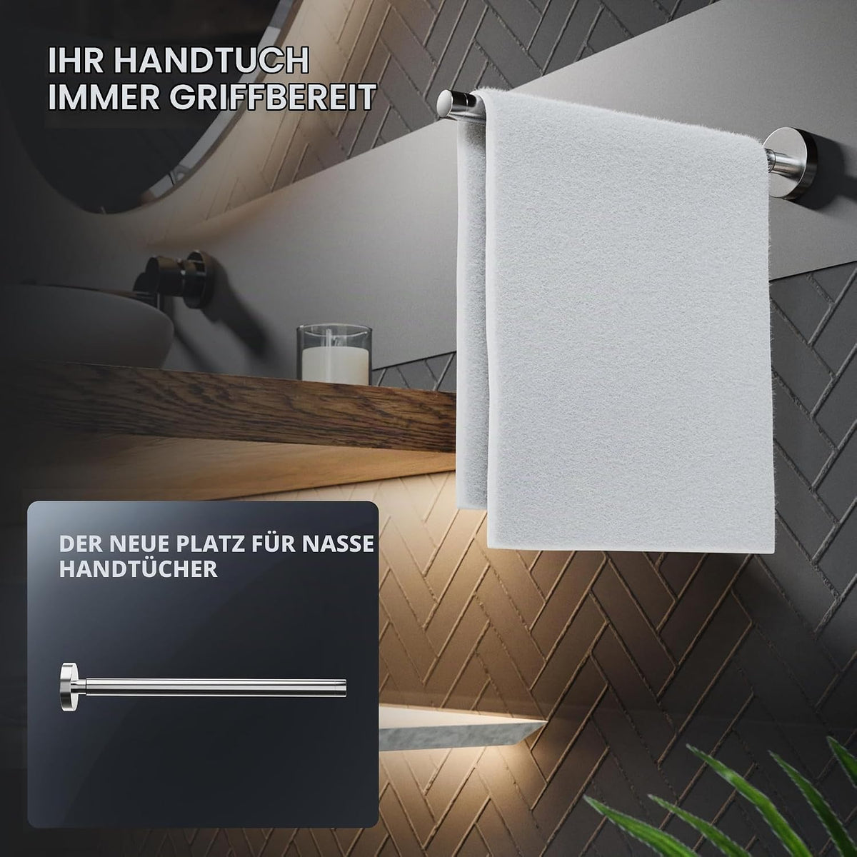 Teleskop Handtuchstange in verschiedenen Farben