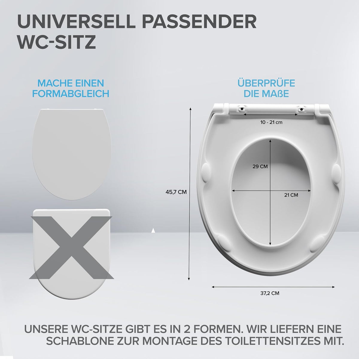 ovimar WC Sitz in verschiedenen Farben und Formen