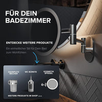 Kosmetikspiegel mit Wandhalterung in verschiedenen Farben