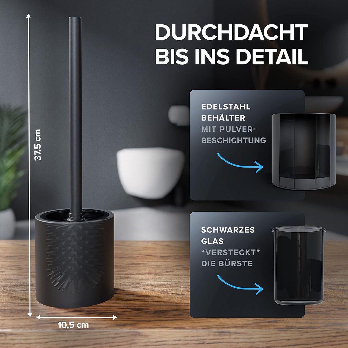 WC Bürste Zylinder in verschiedenen Farben