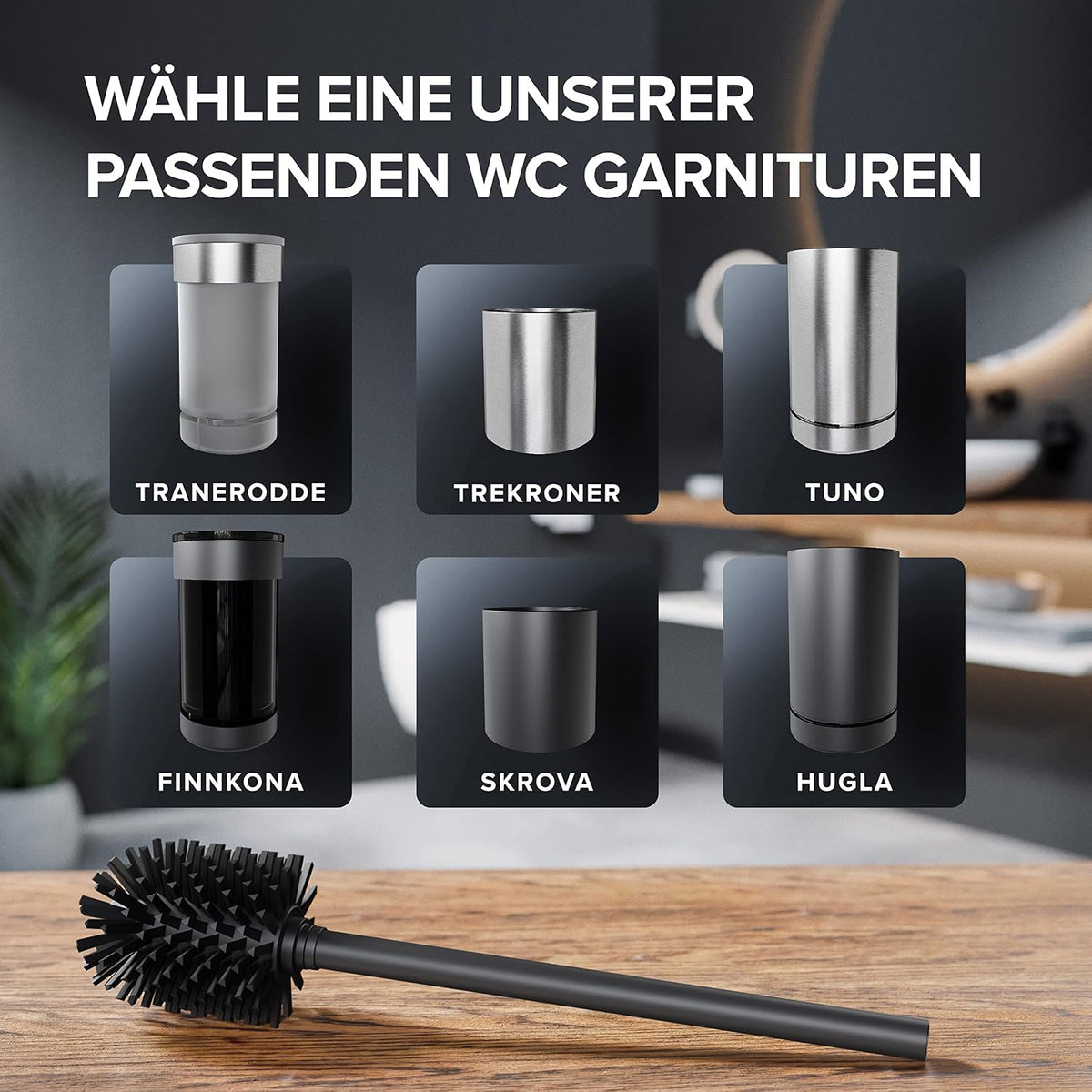 Ersatzbürste mit Reinigungstank in versch. Farben