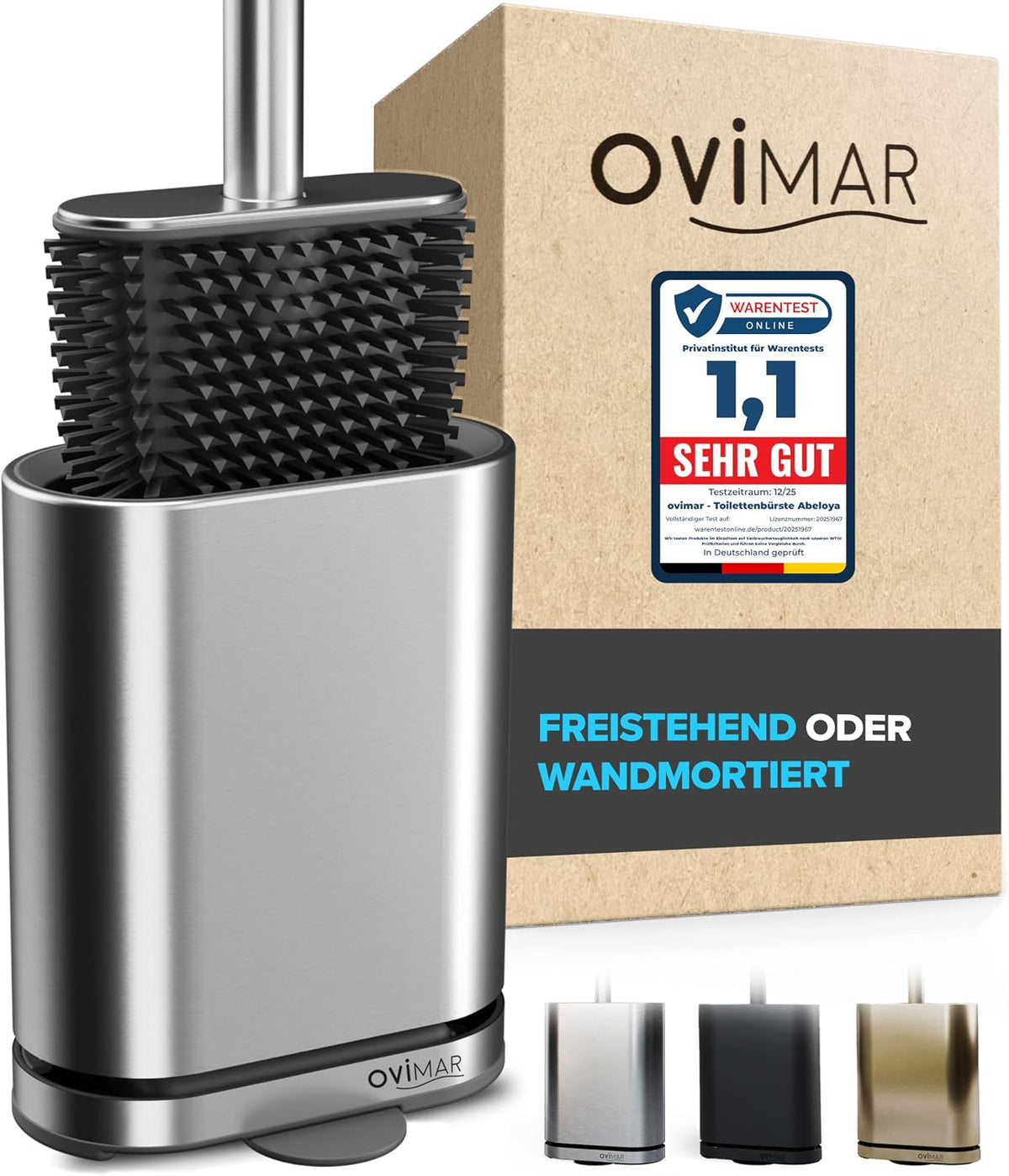 ovimar flache WC Bürste diverse Farben