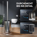 WC Bürste mit Reinigungstank in versch. Farben
