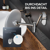 Kosmetikspiegel mit Wandhalterung in verschiedenen Farben